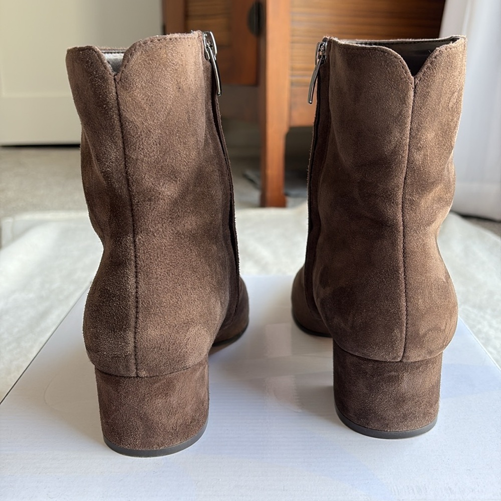 Nine West Brown Suede Ankle Boots - Picture 5 of 7